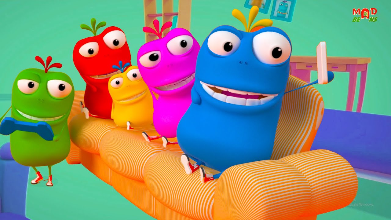 Finger Family Rhyme + More Funny Cartoon Videos for Babies by Mad Beans