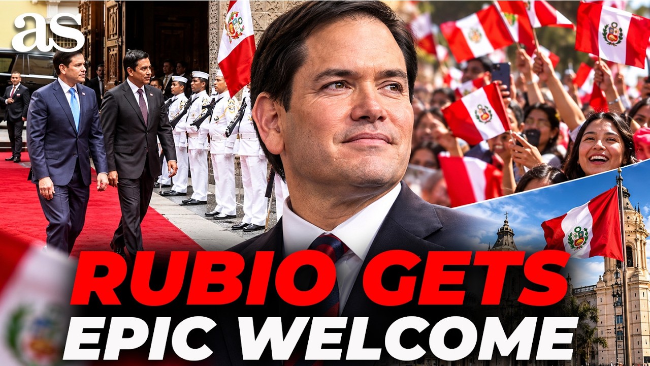 EPIC WELCOME for MARCO RUBIO in LIMA as PERU ROLLS OUT the RED CARPET