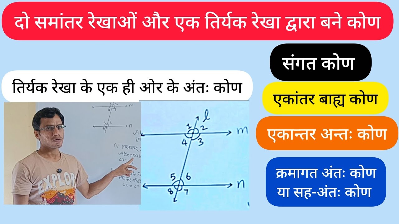 Samantar rekha aur tiryak Rekha || sangat kon ekantar antah kon tiryak Rekha ke ek Hi aur ke Kaun ||
