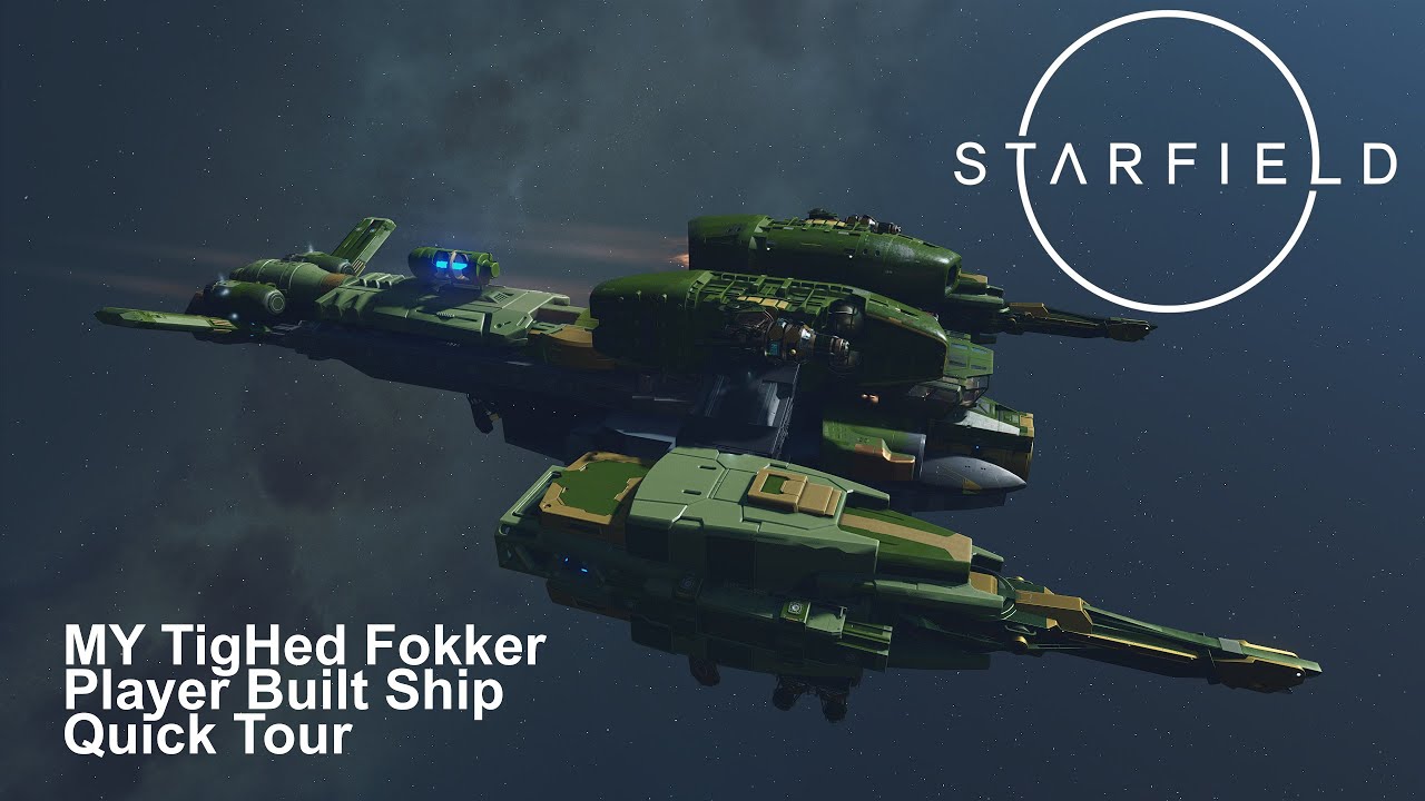 STARFIELD | MY TigHed Fokker - Player Built Ship - Quick Tour | PC • RTX3080 Ti #starfield