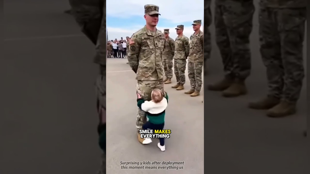 U.S. Army Dad&rsquo;s Emotional Moment With His Daughter ❤️🇺🇸 #Shorts