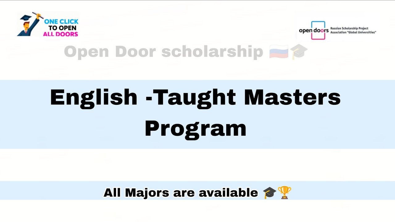 English Taught Universities for Masters || All Majors are available 🎓🏆