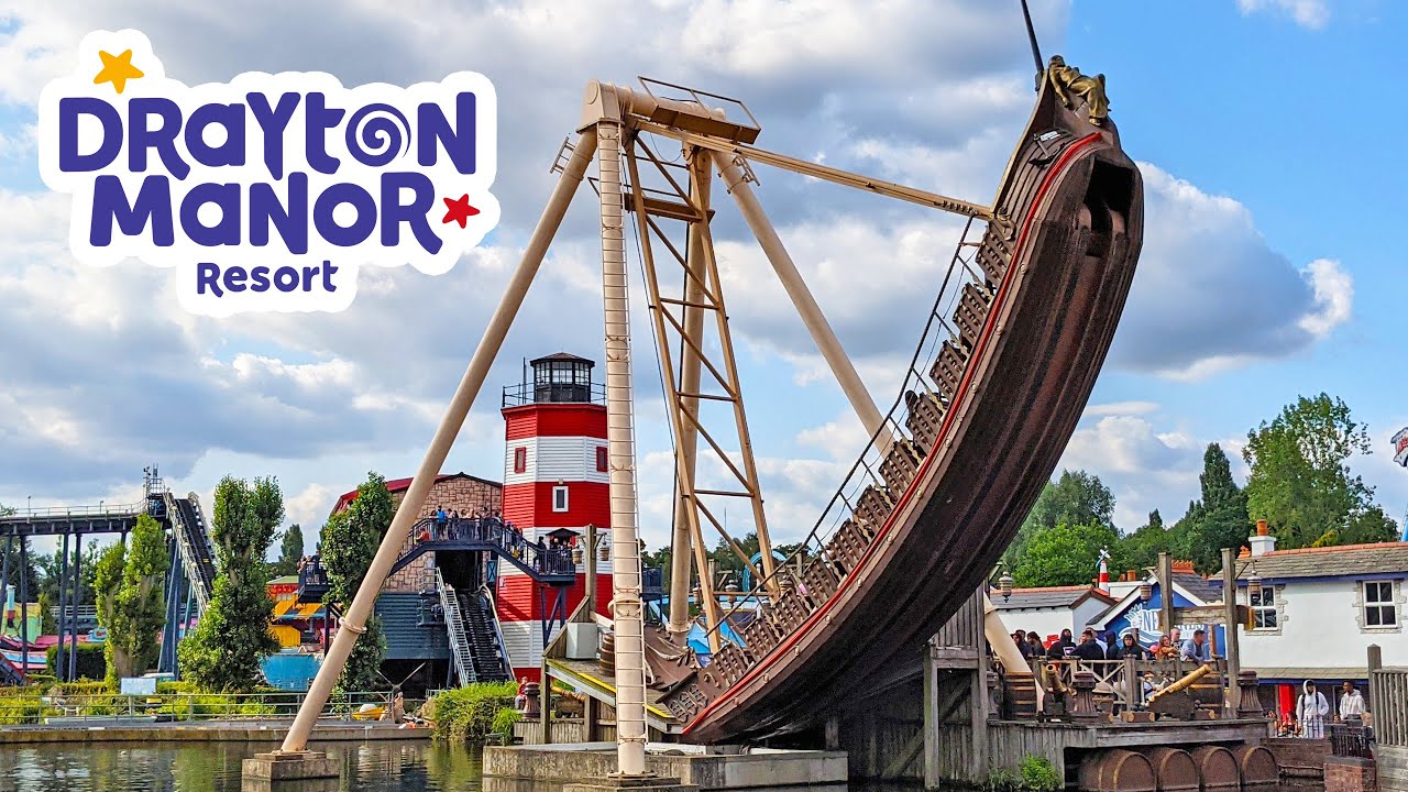 BOUNTY Pirate Ship Climb aboard at Drayton Manor (Sept 2021) [4K]