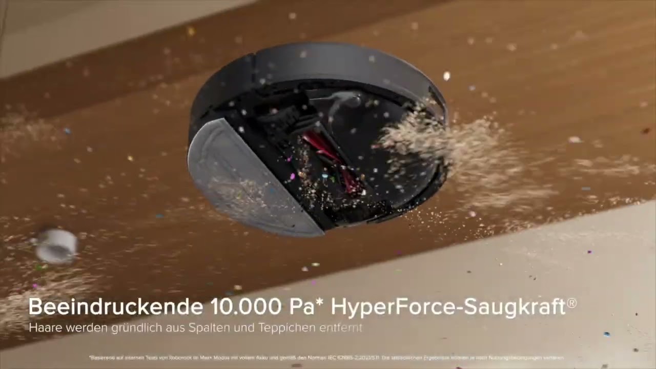roborock Q10 PF Saugroboter mit Wischfunktion,10000Pa Saugkraft,Dual Anti-Tangle,JawScrapers B&uuml;rste