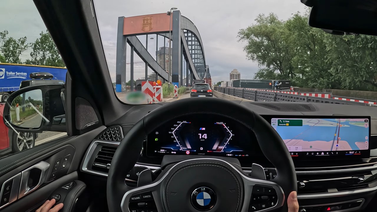 Relaxing Drive from Bremen to Hamburg, Germany in BMW X5M60i | Autobahn | 4K ASMR POV Drive