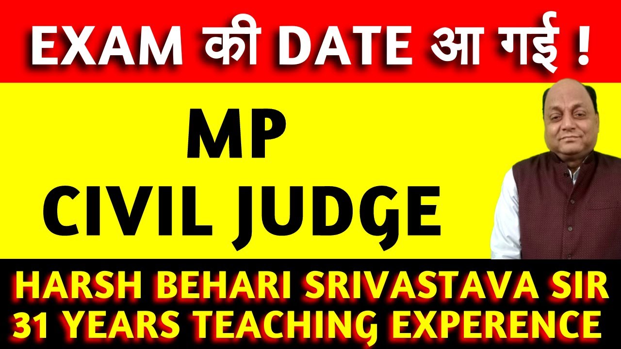 MP Civil Judge 2022 Exam Date | MP Judiciary | Exam Centres | Pariksha Refresher