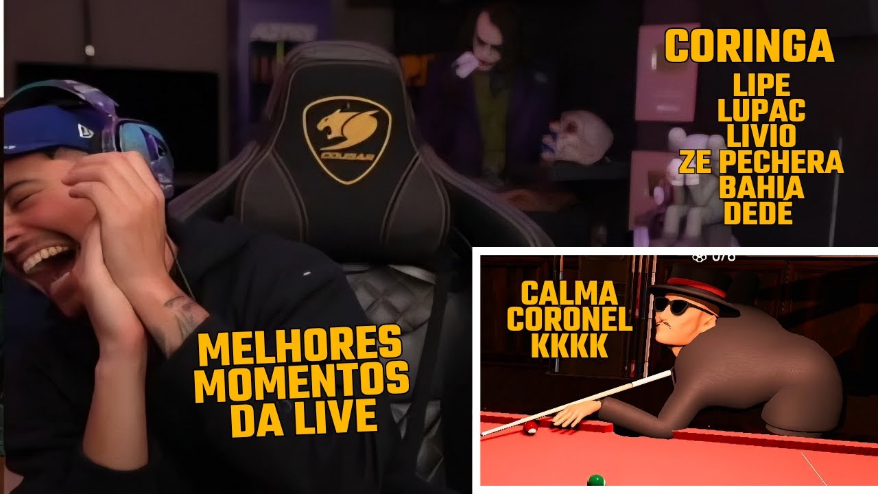 Melhores momentos da Live do CORINGA com Zepechera Lipe Livio Lupac e Bahia  