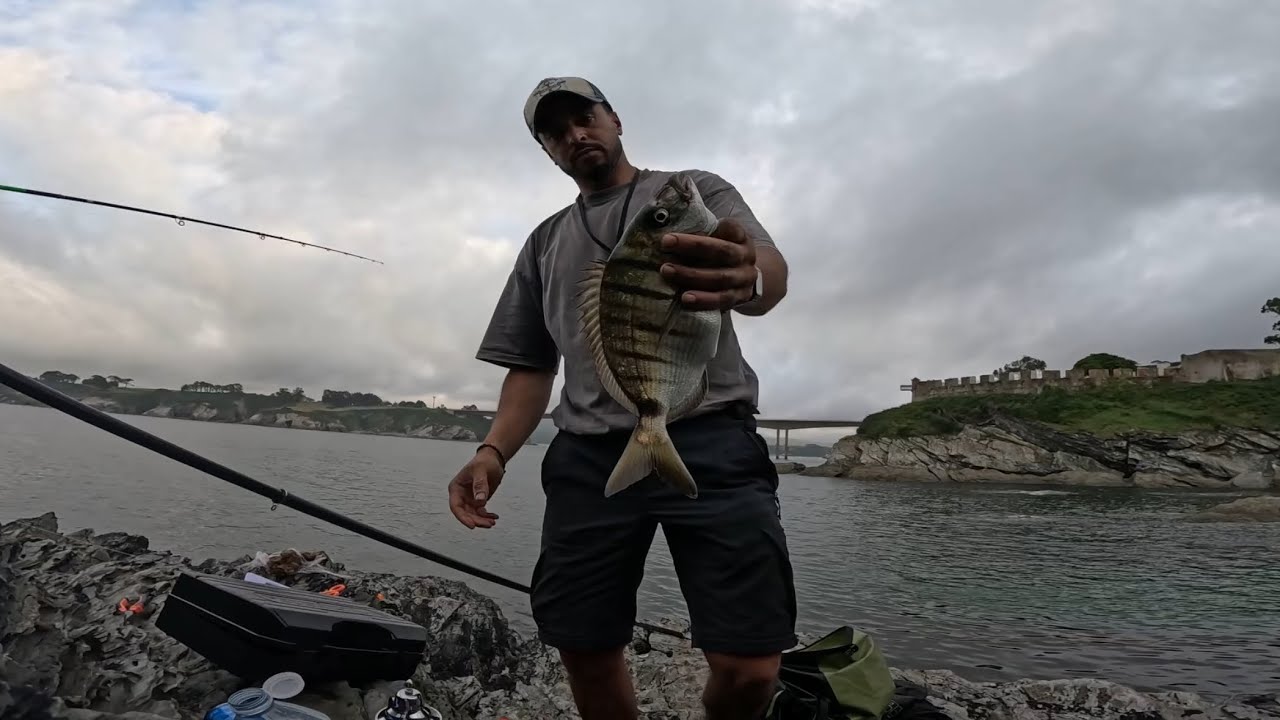 صيد سمك الشرغو بتقنية البلوطة وقضاء ليلة ممتعة 🌙pesca sargos