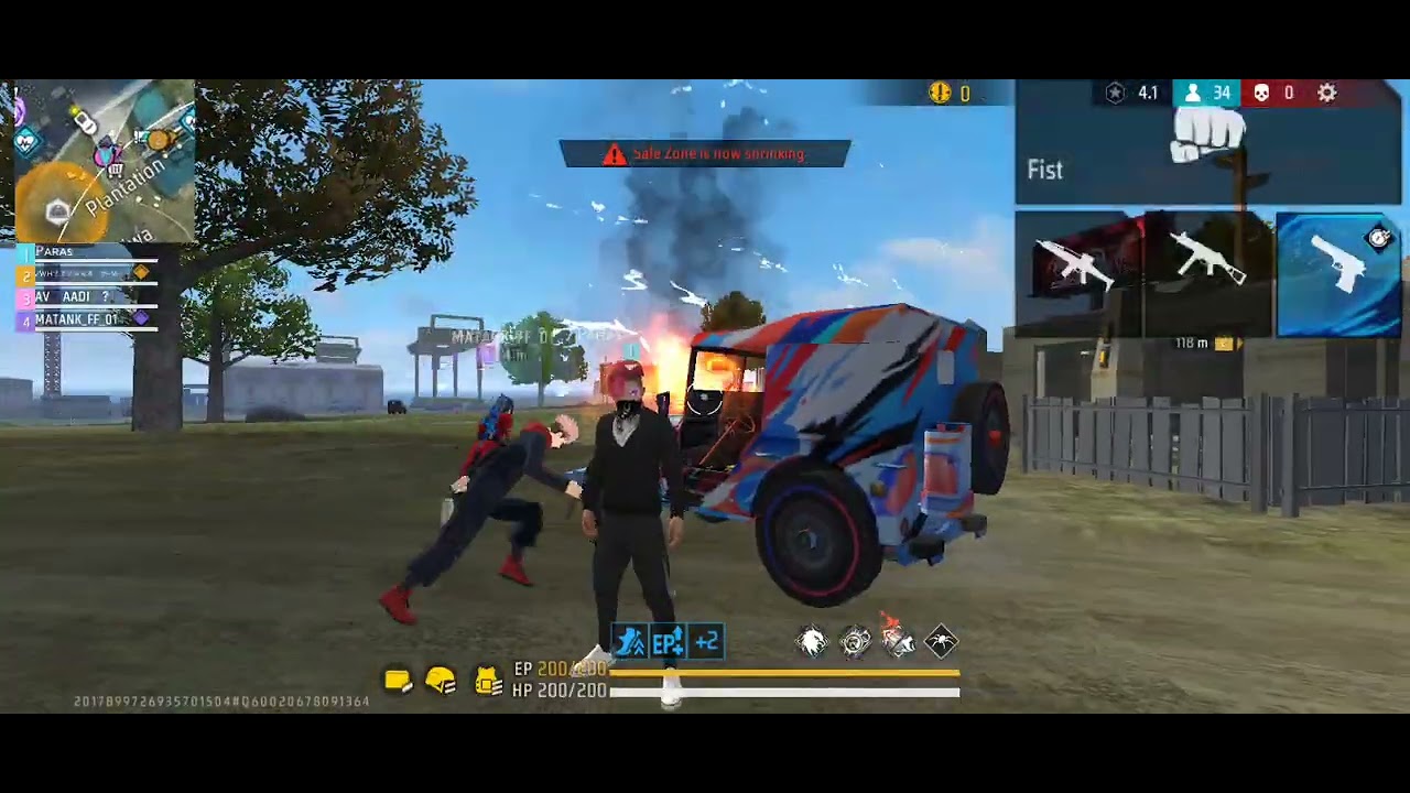 best Ump clutch in BR RANK with random players 💯💥