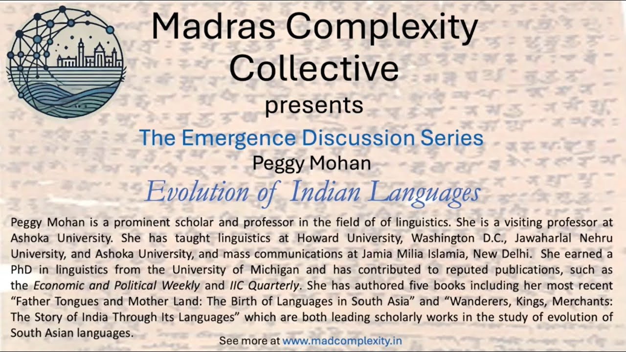 Evolution of Indian languages: Conversation with Peggy Mohan