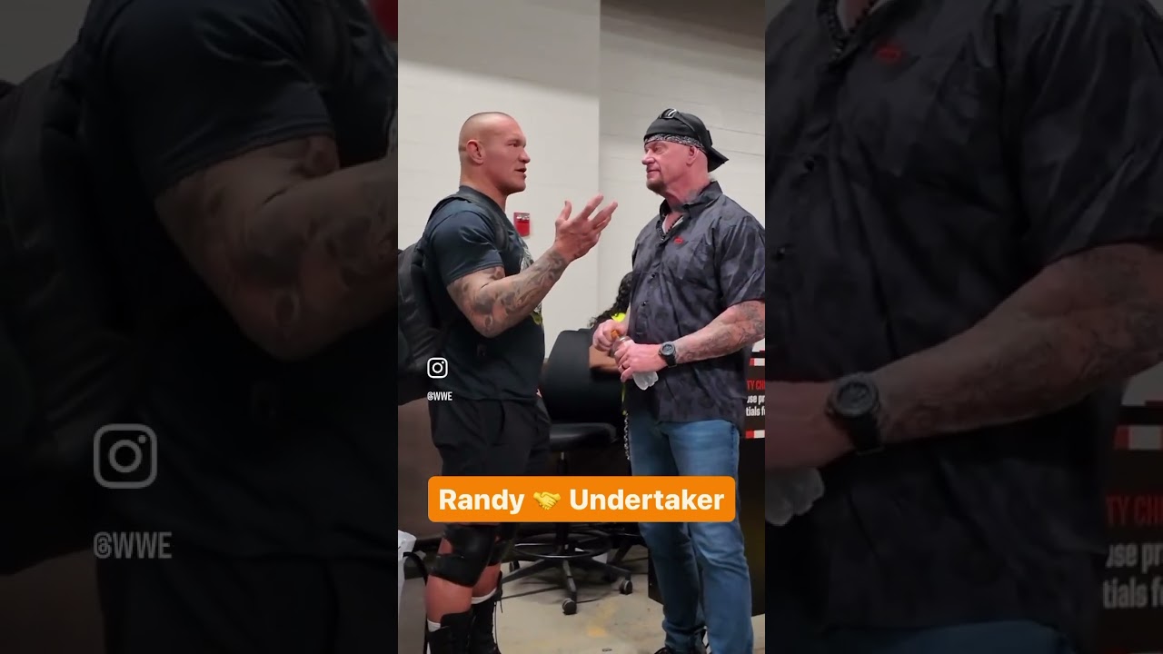 Randy Orton and Undertaker backstage at Summerslam #shorts #wwe #summerslam