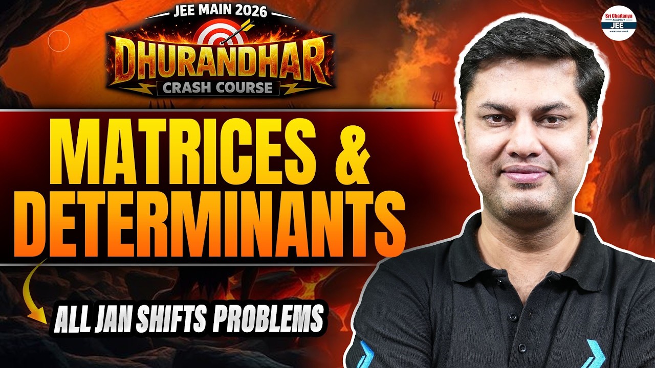 Matrices & Determinants: All Jan Shifts Problems | Complete Solution for April Attempt | Anshul Sir