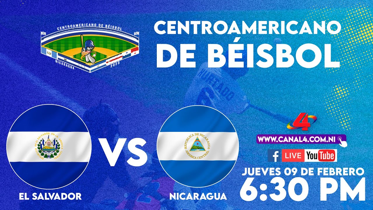 Nicaragua VS El Salvador - Campeonato Centroamericano de Béisbol