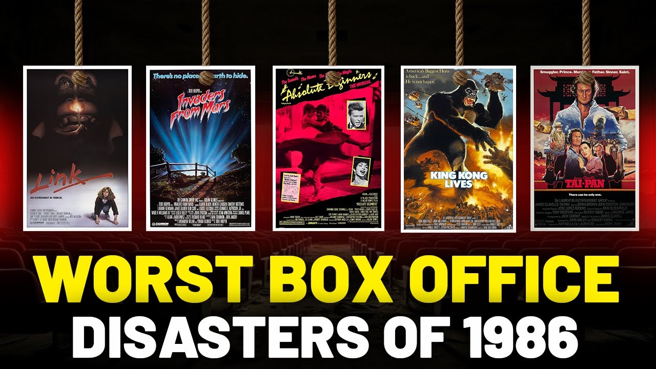 The 13 Worst Box Office DISASTERS of 1986: Hollywood's Costliest Mistakes
