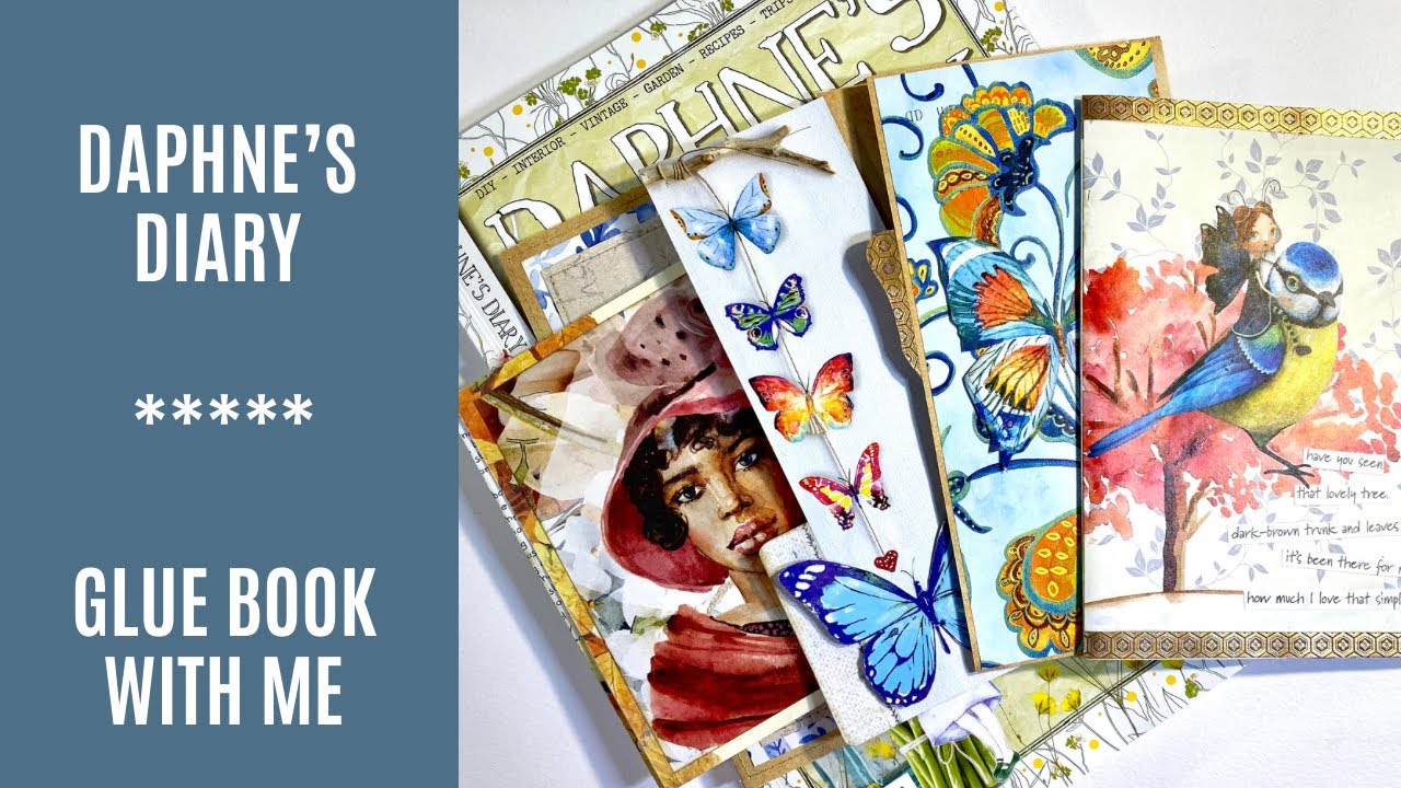 🦋 Daphne’s Diary Magazine Journal Series - Glue Book With Me 🦋