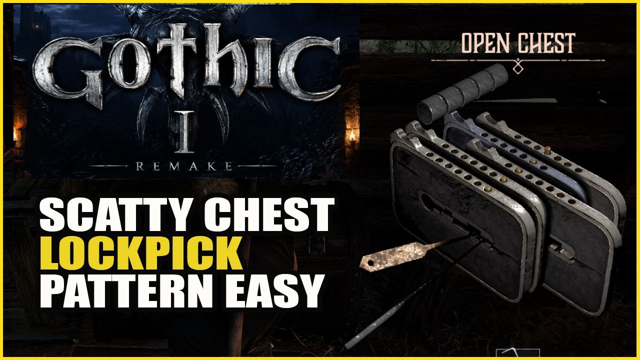 How to Find Scatty Chest + Lock Pick Pattern || Gothic 1 Remake Gameplay Tips and Tricks