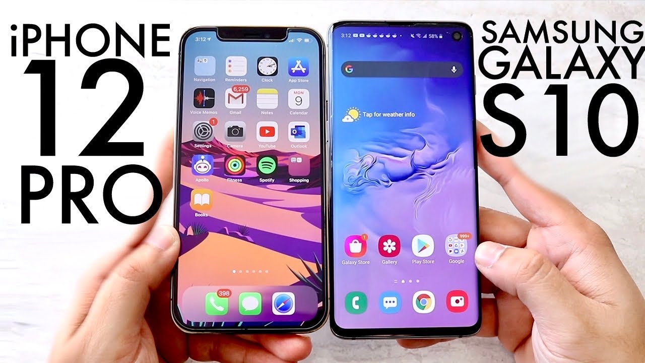iPhone 12 Pro против Samsung Galaxy S10! (Сравнение) (Обзор)