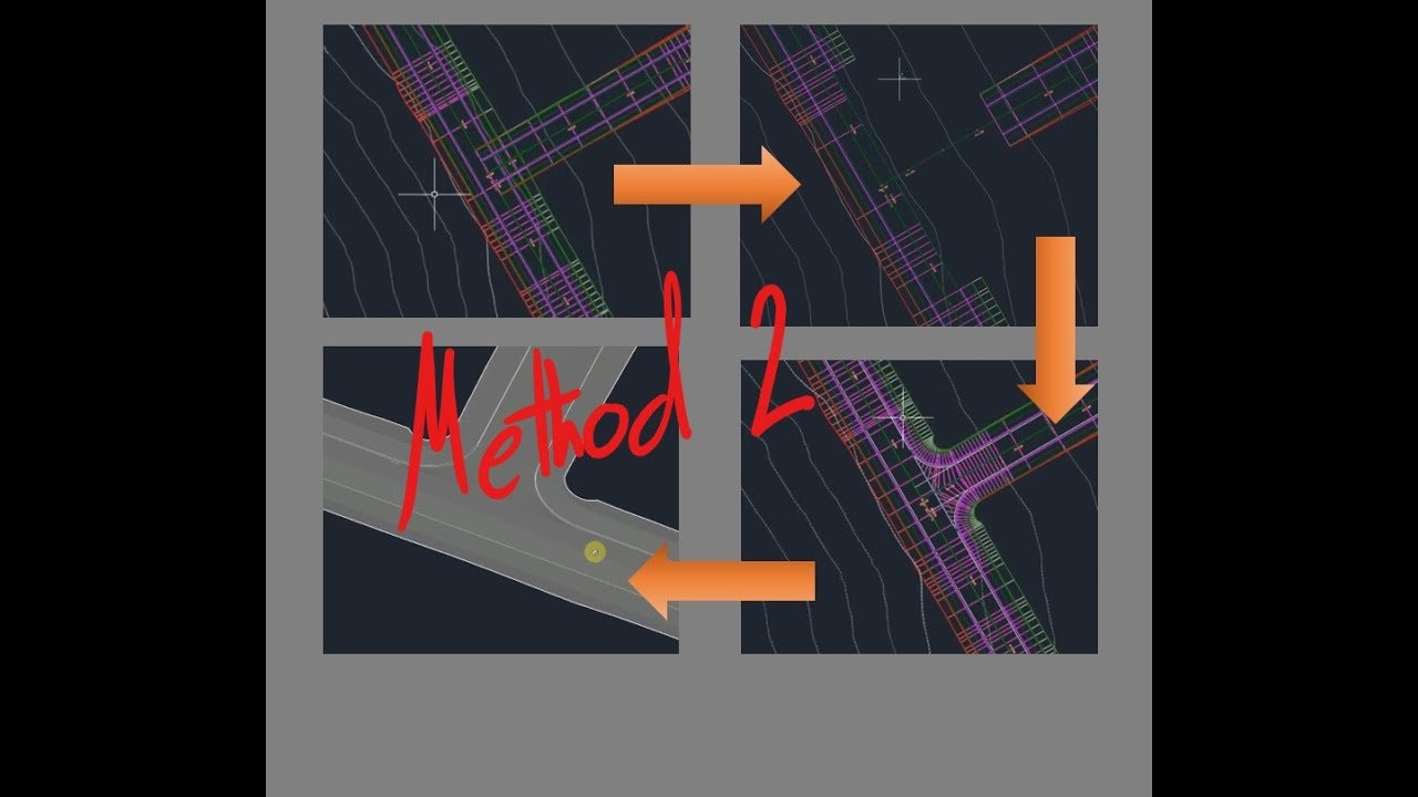 Civil 3D - Road intersection Method 2
