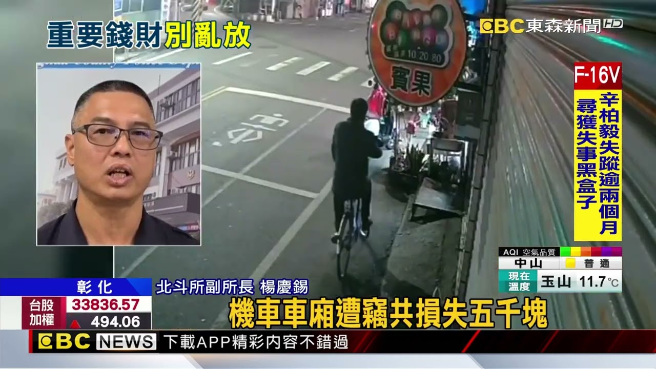 機車鑰匙放開放式置物箱 賊偷包竊走5千 @newsebc