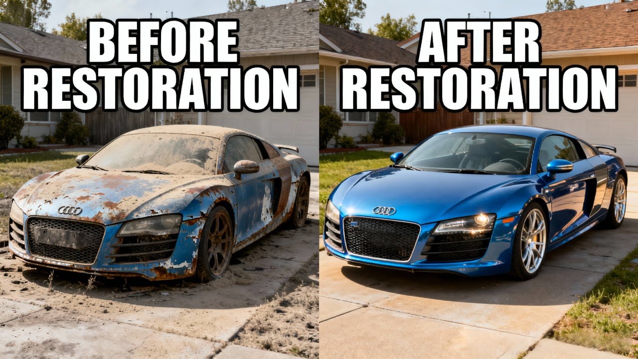 ASMR Full Restoration of a Audi R8 V10 | Secret Restoration #asmr #SecretRestoration