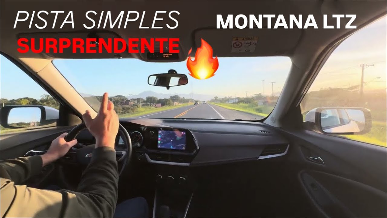 🔥 Desempenho Pista Simples Chevrolet Montana LTZ 1.2 T 2024 l Teste de Longa Duração