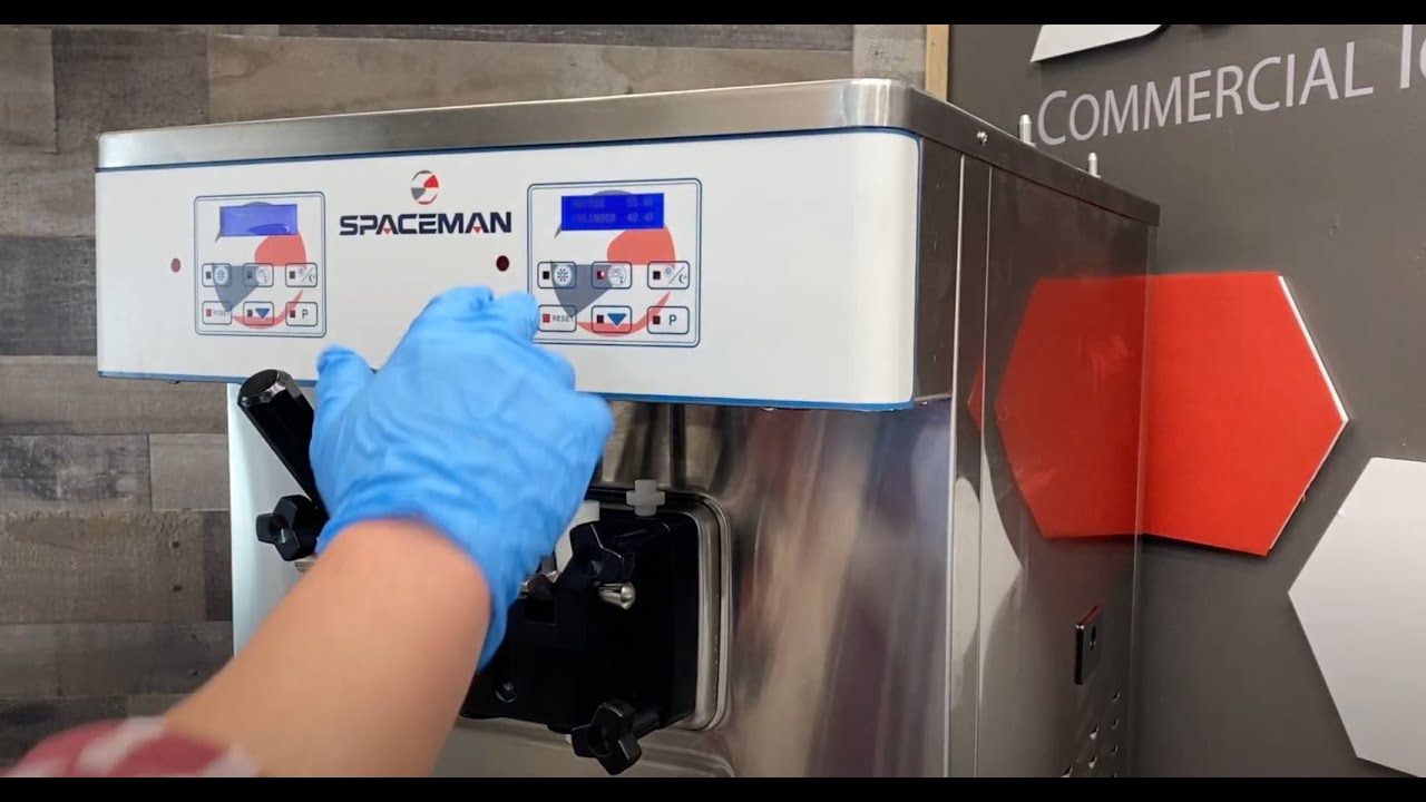 Gravity fed models, Cleaning and using Spaceman soft serve machines
