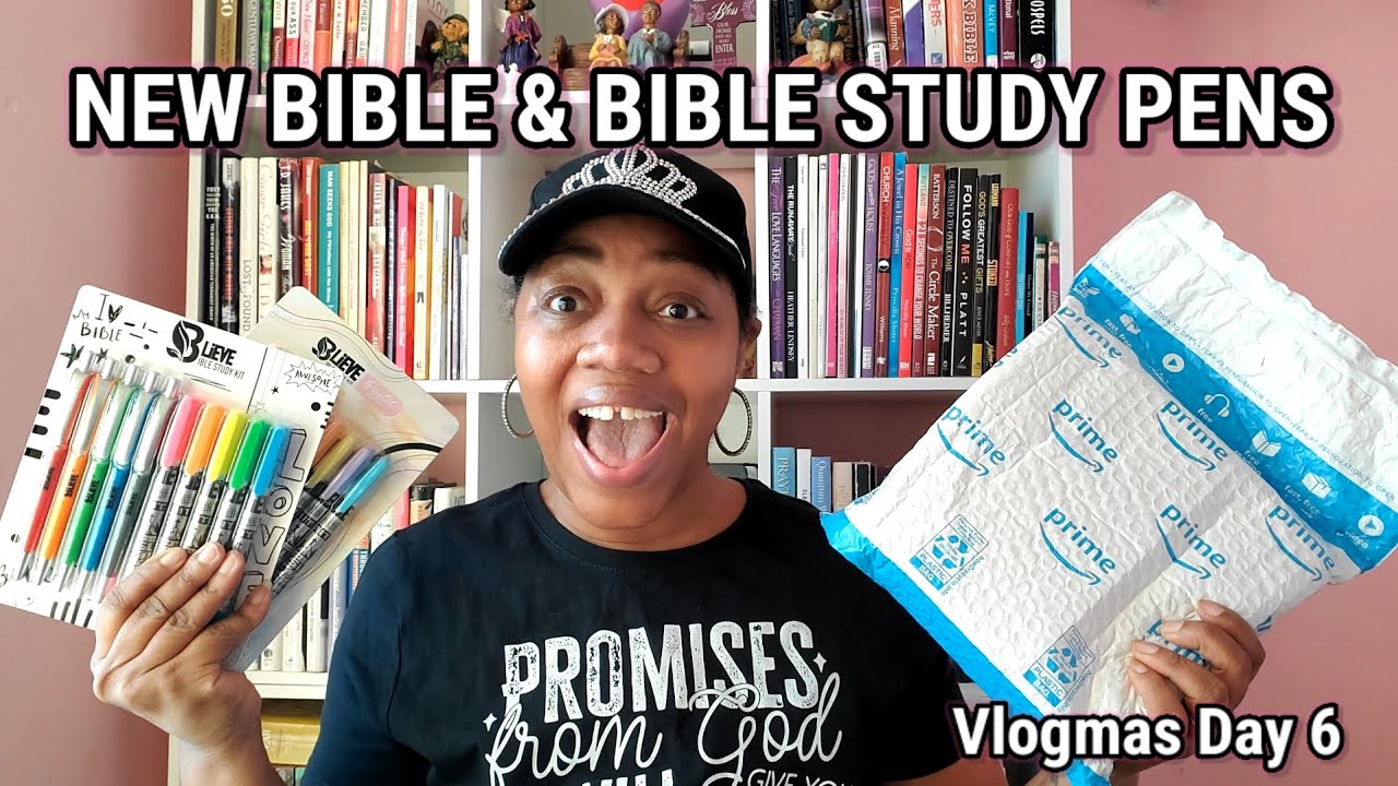 NEW!!! Bible and Bible Study Journaling Pens Haul-A-Day Vlogmas #Bible #BibleStudy #Journaling