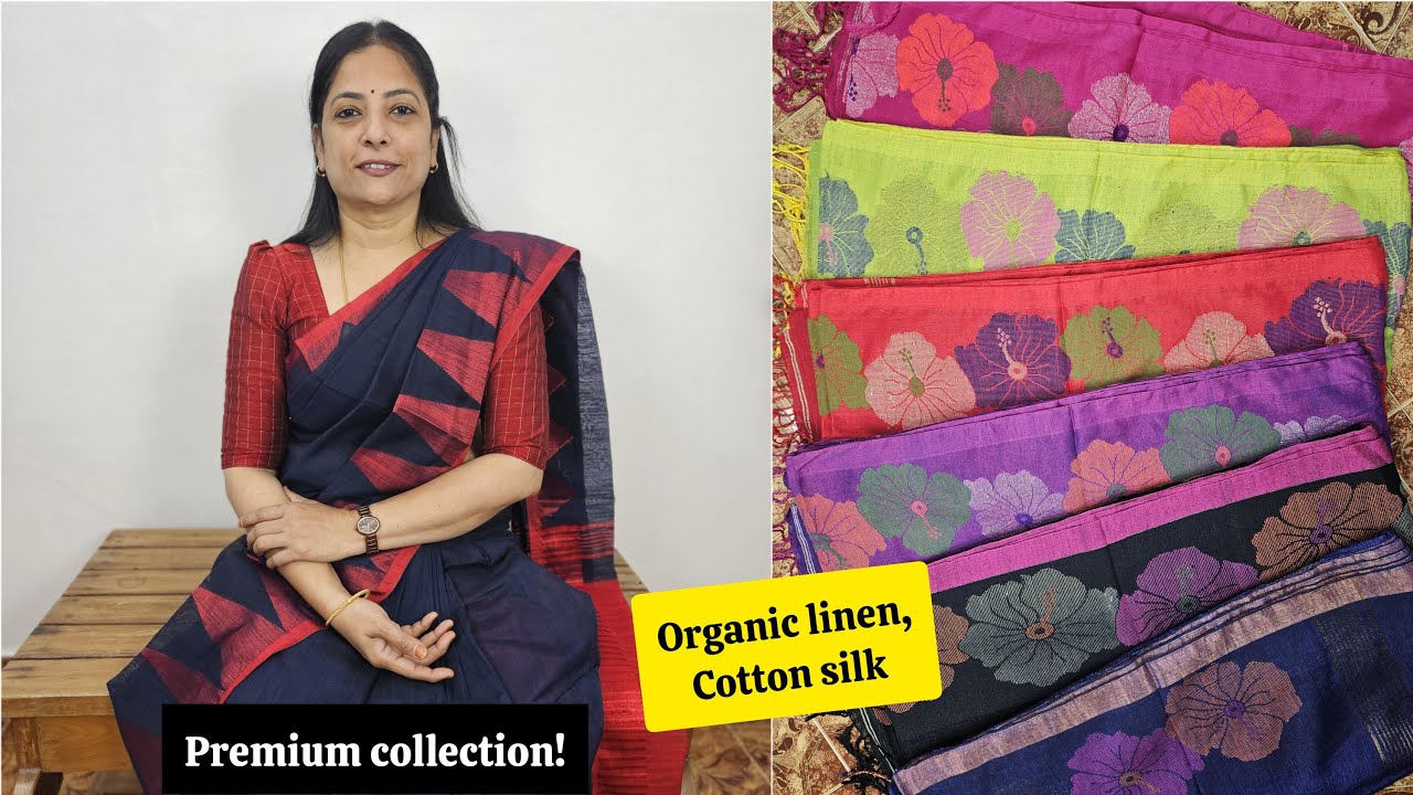 Premium edition! Upto ₹300 offer | Organic linen | Cotton silk | Whatsapp 7200268446