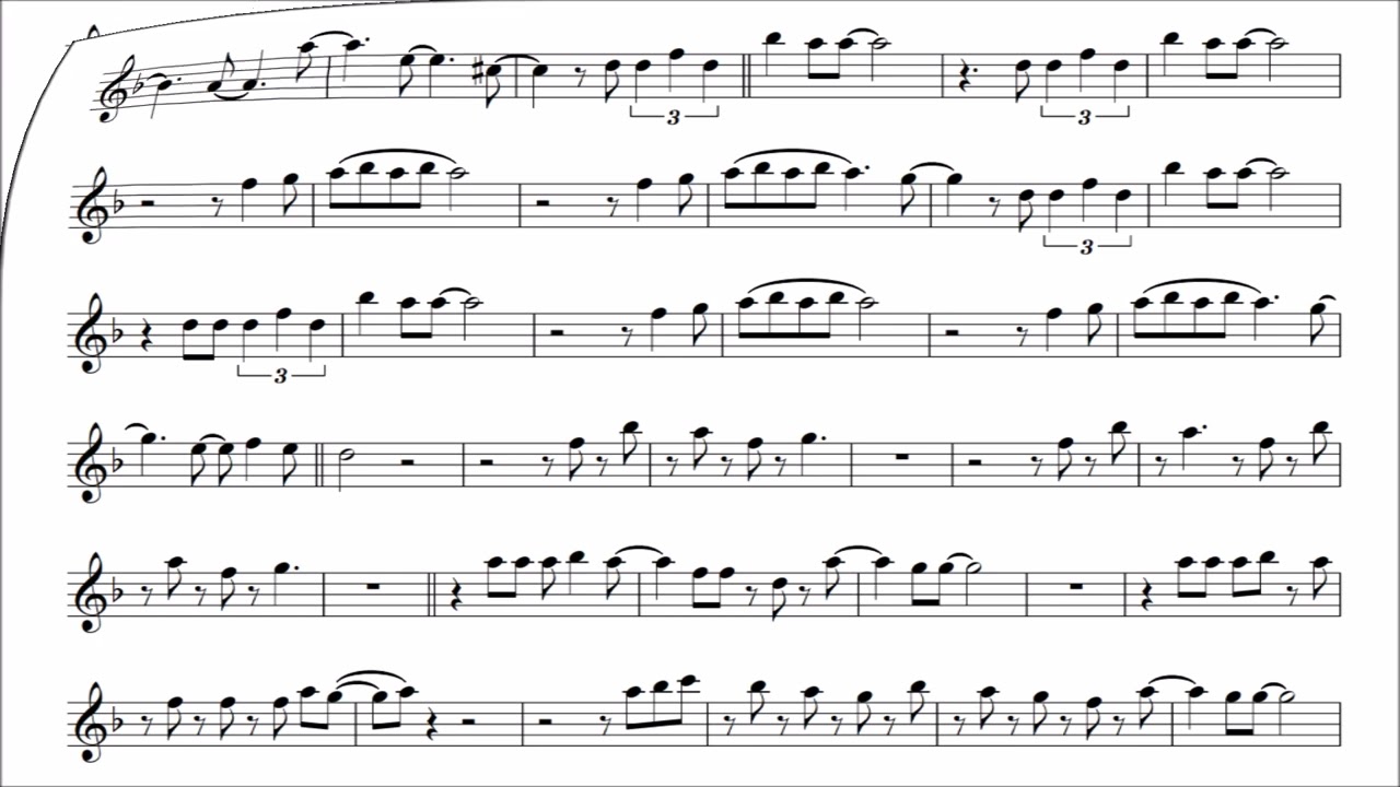Flute Play-along - Locked Out Of Heaven - Bruno Mars - with sheet music