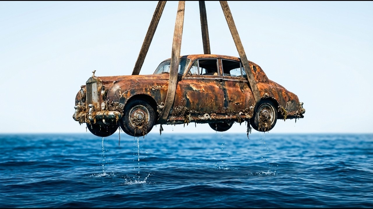 Incredible Recovery 1962 Rolls-Royce Silver Cloud Found After 60 Years Under the Ocean Surface