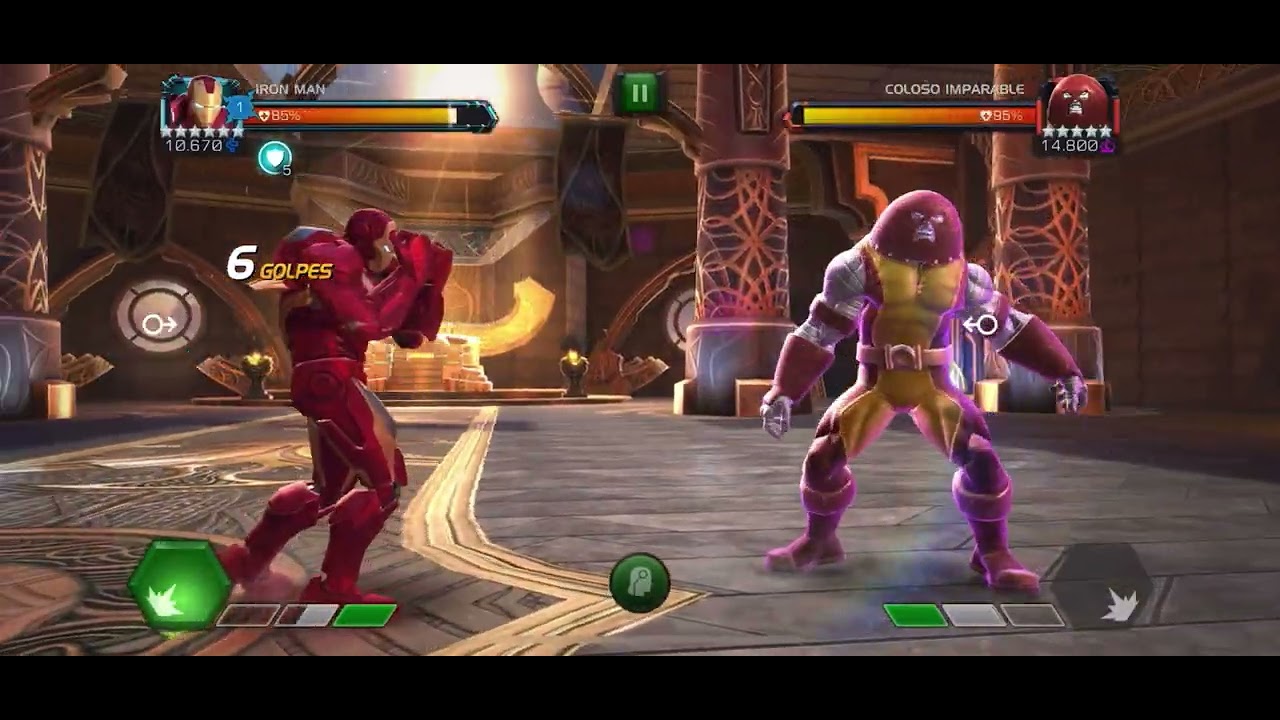 Iron Man (******) (10670) vs Coloso Imparable (*****) (14800)