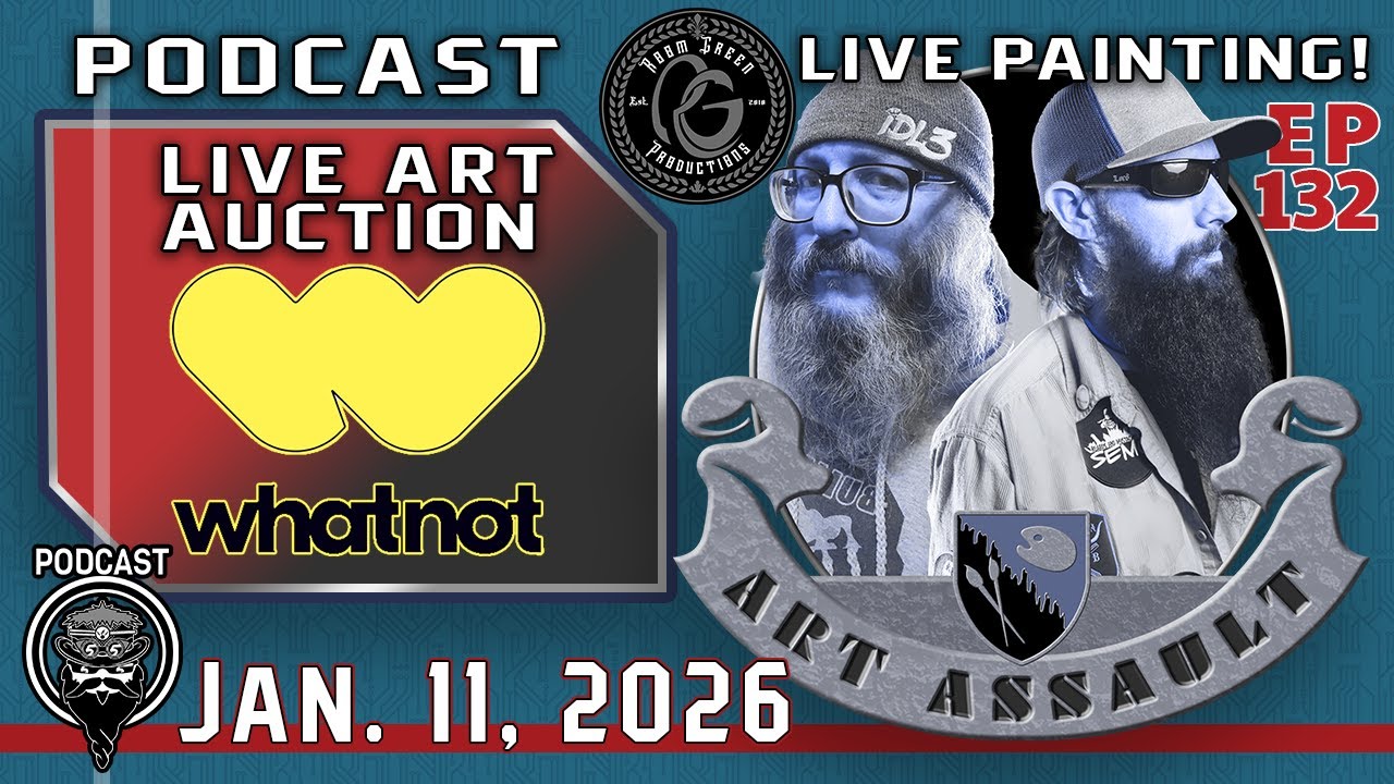 The Fire Horse Is Coming! Live Painting & Art Auction – Art Assault Podcast (EP 132)