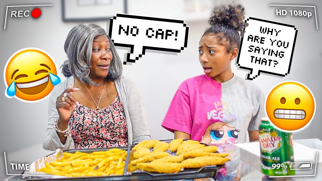 USING ALL OF MY GRAND DAUGHTER'S SLANG TO SEE HER REACTION‼️ (SHE WAS PISSED😭)