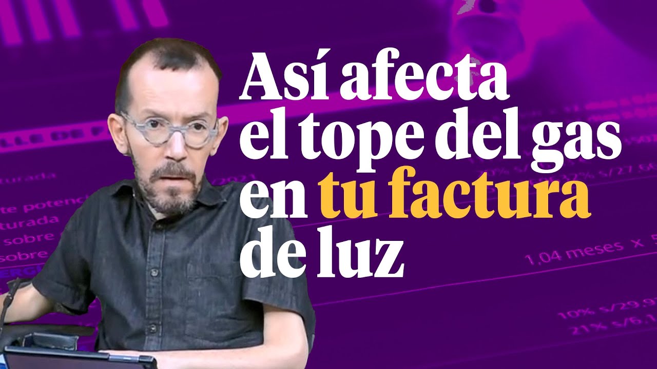 El tope del gas funciona, pero podemos hacer aún más | Pablo Echenique en el Congreso