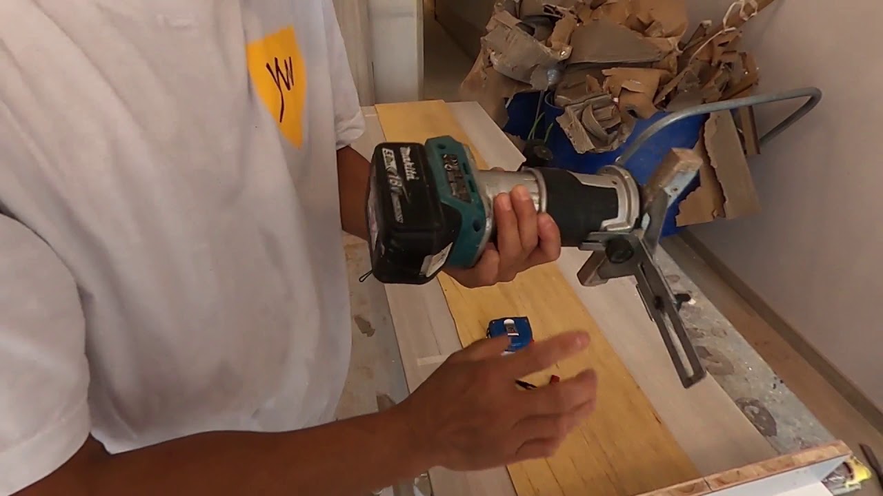 [裝修學堂] 教你如何使用鑼機/修邊機製作衣櫃暗抽手