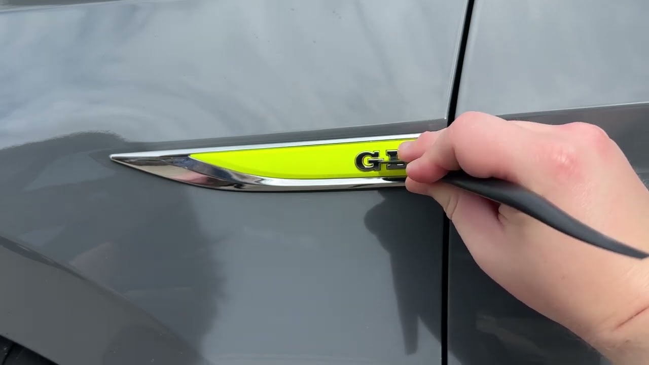 MK7 Jetta GLI Side Blade Badge Overlay Installation Tutorial