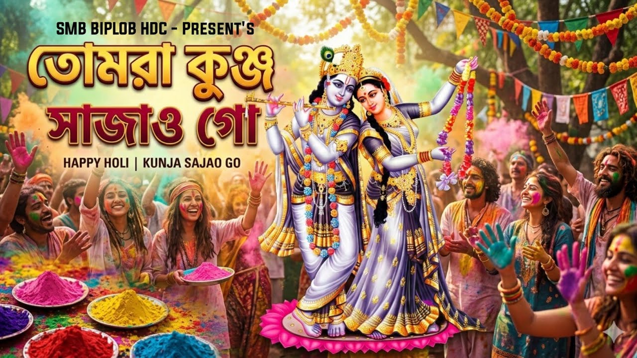 তোমরা কুঞ্জ সাজাও গো । Tomra Kunja Sajao Go । সুরভী রায় । Holi Song । হোলির গান । SMB BIPLOB HDC 