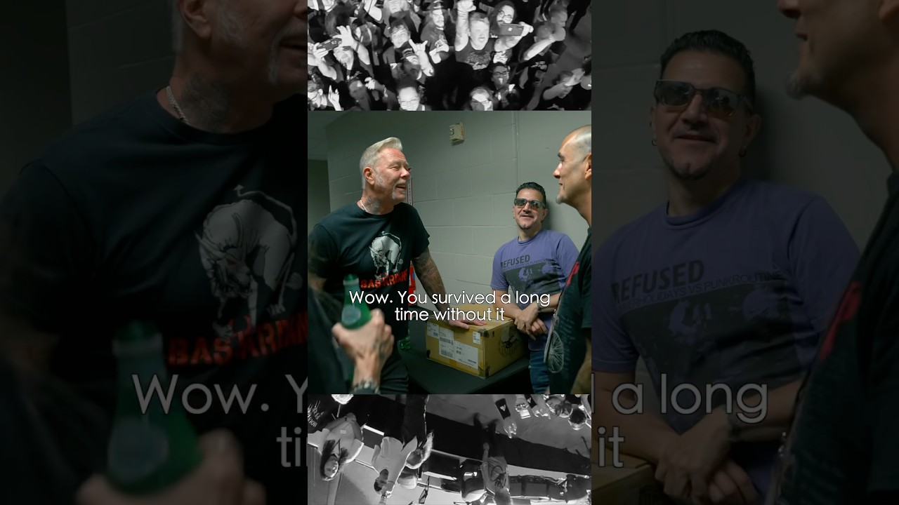 Want to know a secret about Philip? 🤫 see what he tells #jameshetfield @metallica  📹: Metal Dave