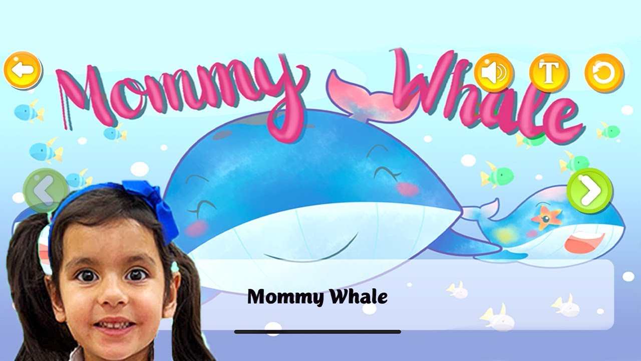 Ellie Reads Mommy Whale Audiobook Video on the TC App | Kids Book Read Aloud