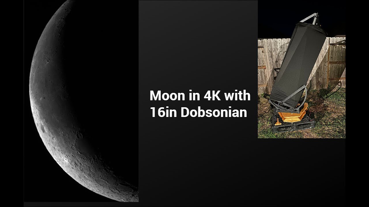 Moon Craters with Hubble Optics Telescope 16in Dobsonian 