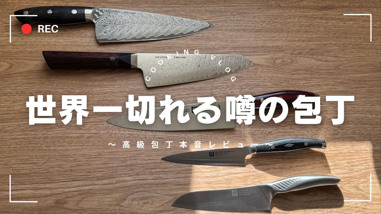 【検証動画】買ってよかった！？世界一切れると噂の包丁本音レビュー：ZWILLINGボブクレーマーセルマックスツインフィン