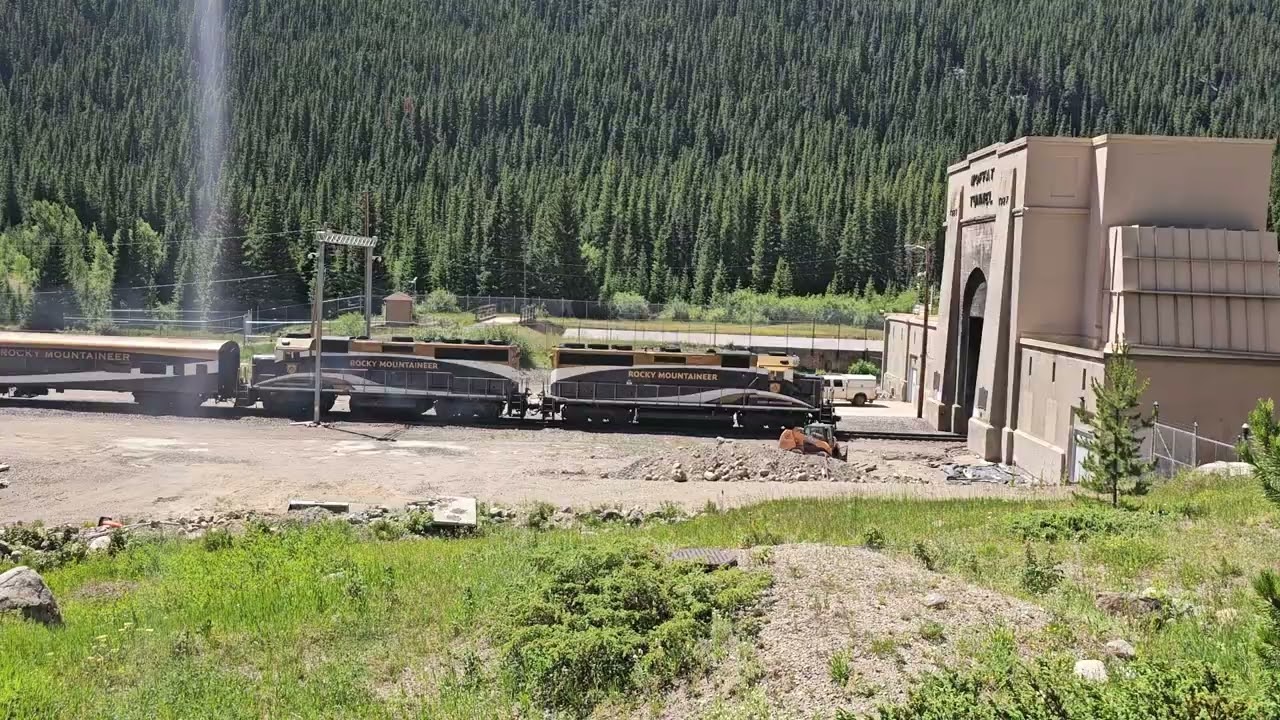 Rocky Mountaineer Entering Moffat Tunnel