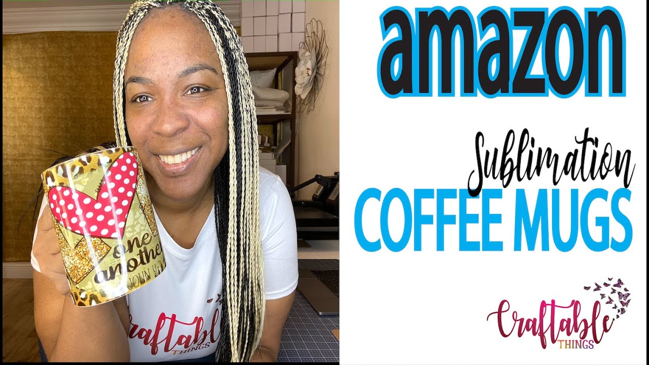 Sublimation Coffee Mugs from Amazon  - How to sublimate and design Full Wrap In Adobe Illustrator