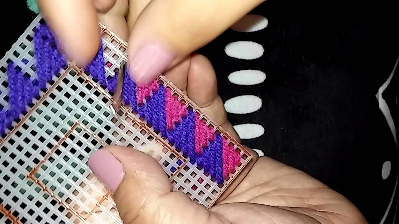 Working with plastic canvas