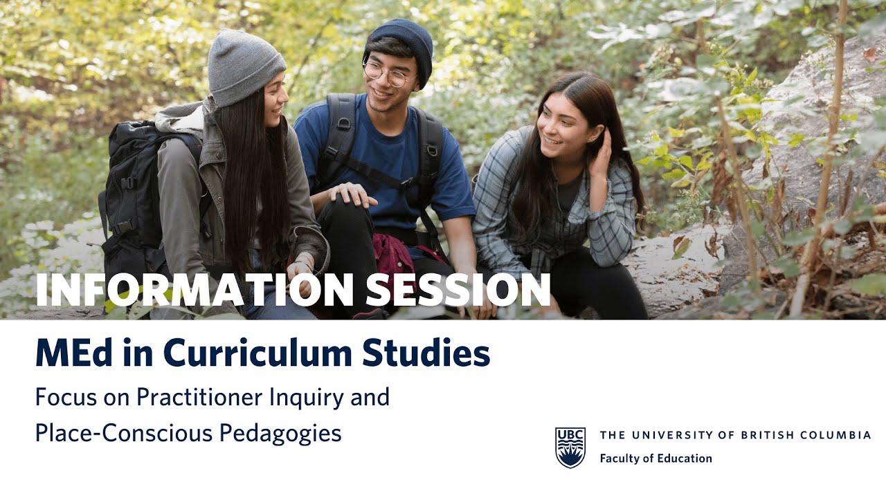 MEd in Curriculum Studies - Info Session January 21