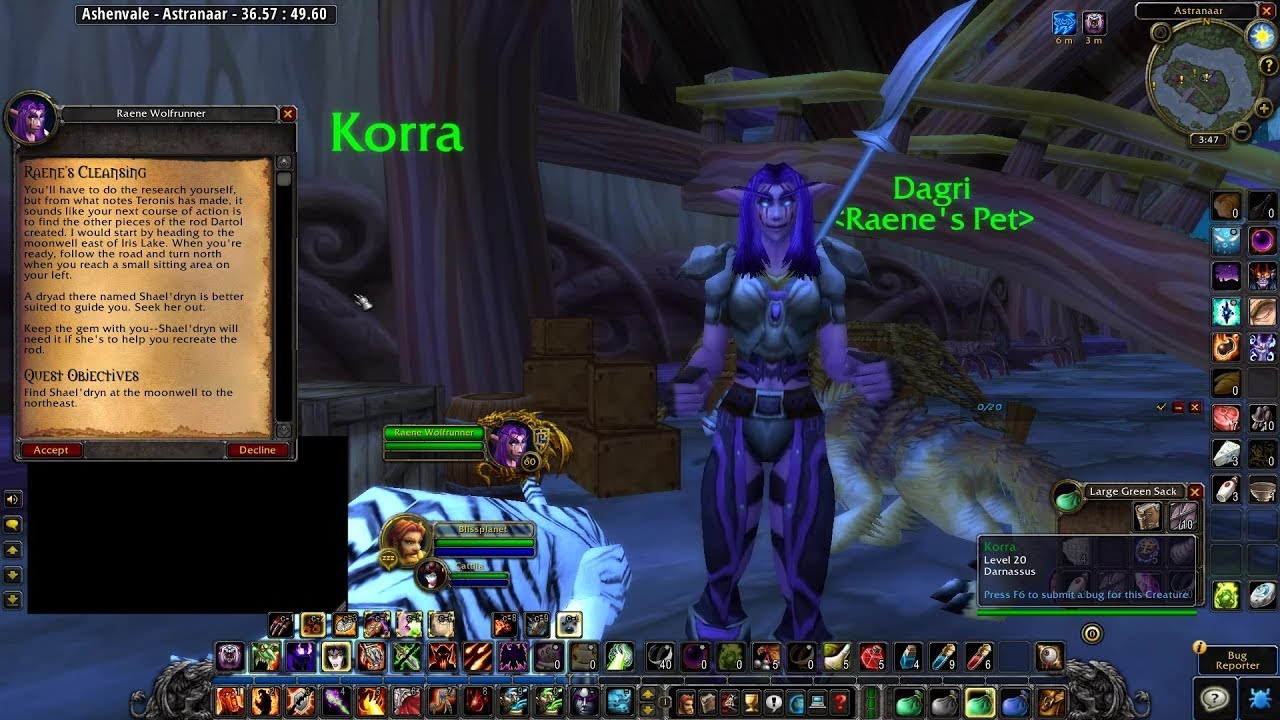 Raene's Cleansing (Part 3: Find Shael'dryn)
