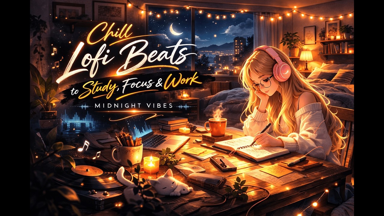Chill Lofi Beats to Study, Focus & Work | Midnight Vibes