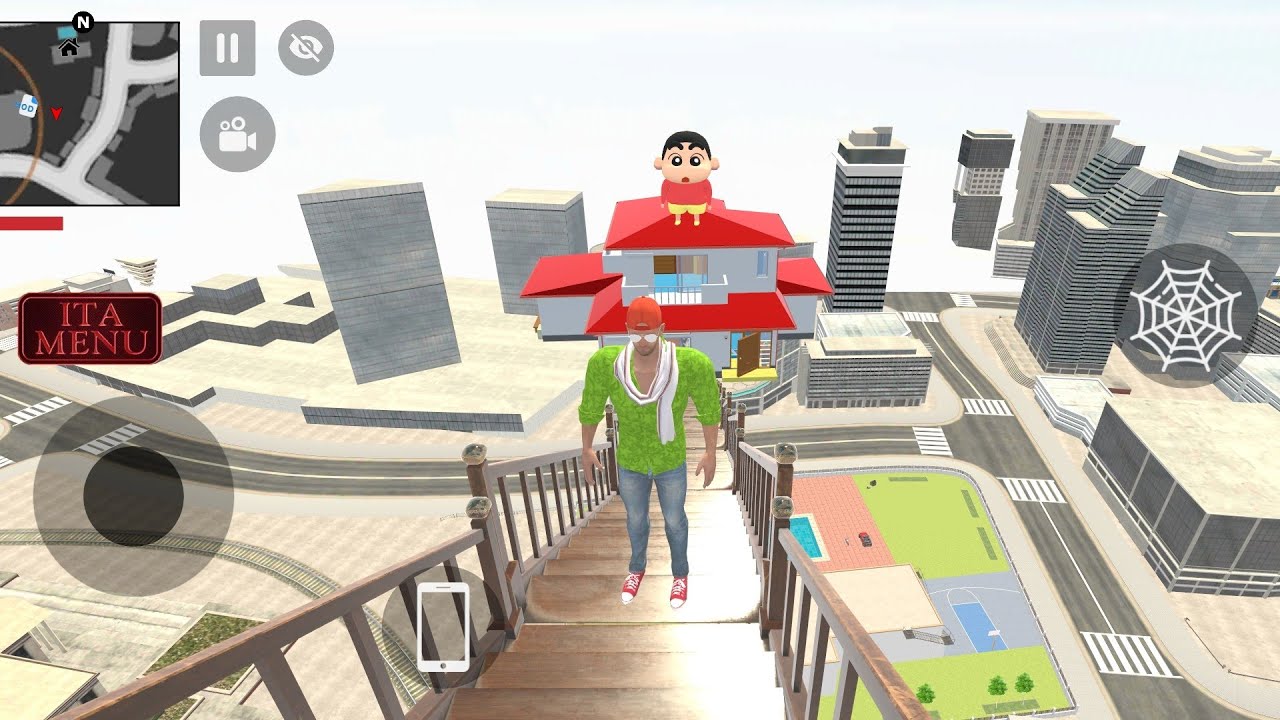 Jack Goes To Sky City Shinchuu House🤩🔥 Indian theft aura simulator game