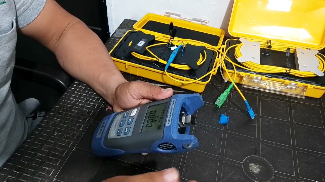 🌍Como se usa un power meter. (medidor de potencia) Fibra óptica.