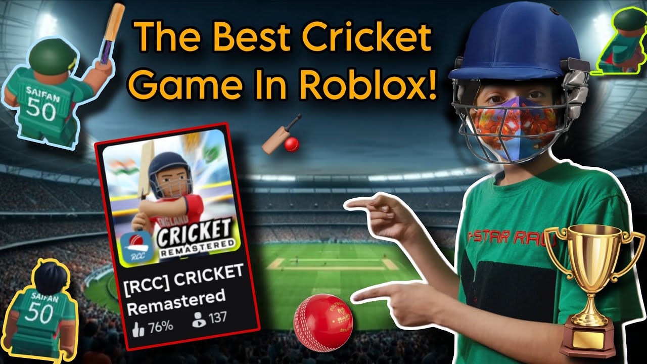 The Best Cricket Game In Roblox! 🏏 | RCC Cricket Remastered 🥎 | Roblox | BY BD SAIFANS GAMER